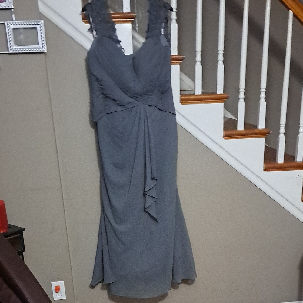 Formal Mother Of The Bride Dress with Lace Straps